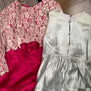 Lot of 2 Vintage Dresses (As Is)